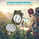 Multifunctional Folding Luminous Compass Camping Hiking Survival Compass Tool