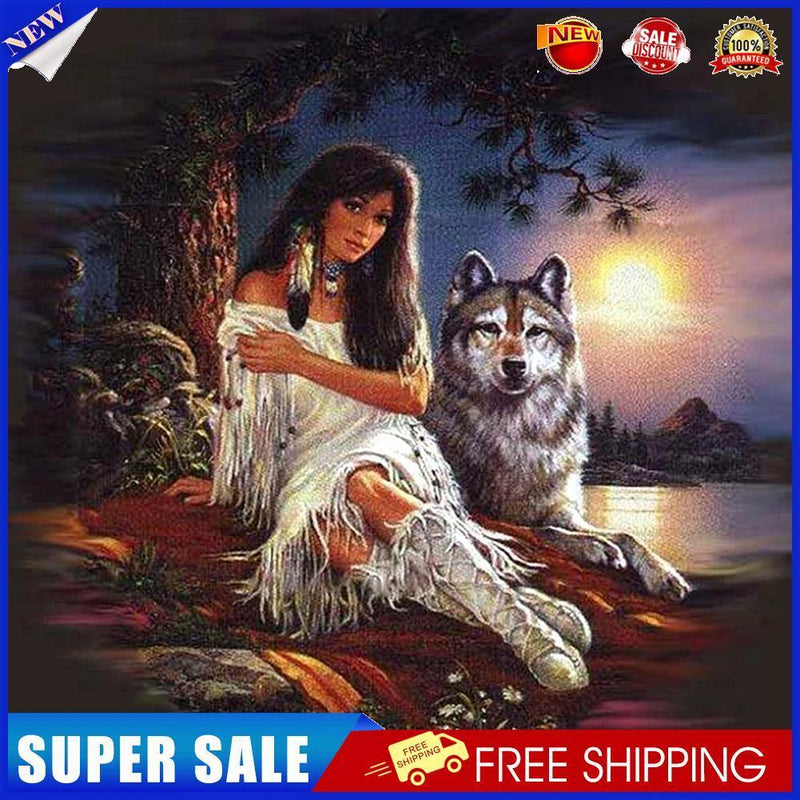 5D DIY Full Drill Diamond Painting Beauty Embroidery Craft Kit Decor (0523)