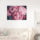 DIY Paint By Number Kit Pink Peony Flowers No Frame for Home Decoration Art