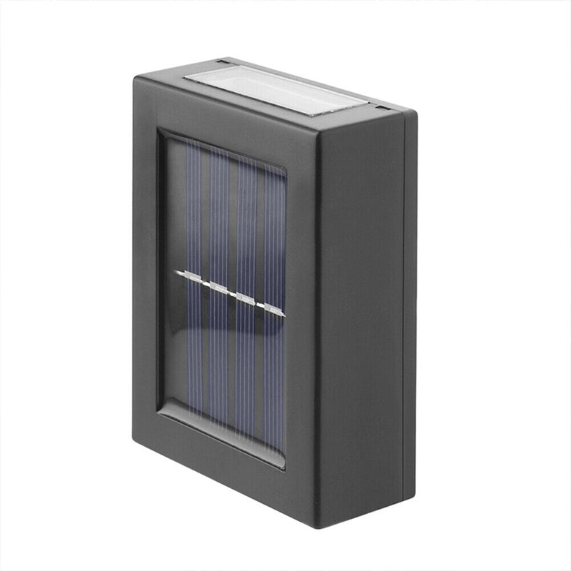 2pcs LED Solar Light Outdoor Wall Lamp for Garden Yard Decor (White Light) Newly