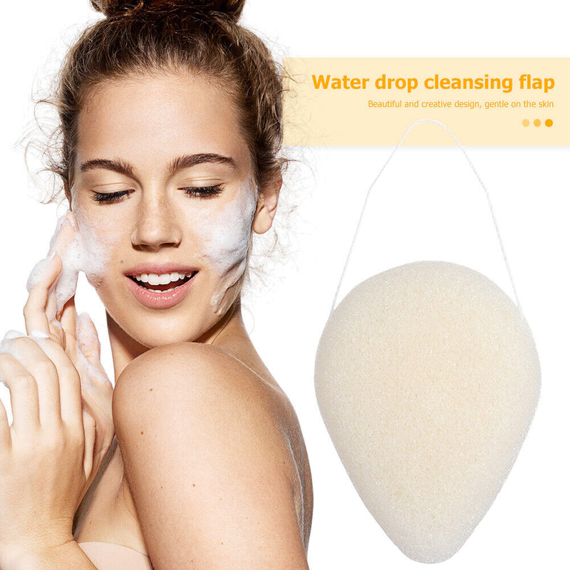 Water Drop Konjac Sponge Cosmetics Puff Facial Care Cleanser Flutter with S