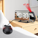 Vibrating Projection Wake Up Desktop Table Alarm Clocks with Snooze USB Ports