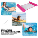 Water Hammock Inflatable Floating Swimming Pool Lounge Chair (Rose Red) Newly