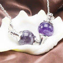 Amethyst Ball Dowsing Pendulum Healing Divination & Gift Meditation Crystal I2E4