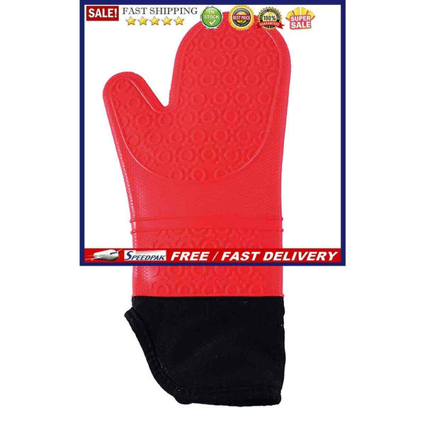 1 Piece Silicone Oven Mitt, Heat Resistant Gloves, Non Slip for Kitchen Baking