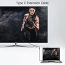 1m Type-C USB 3.1 Male to USB-C Female Extension Data Charging Cable Wire
