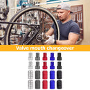 20pcs Valve Adapter with Cap Convert Presta to Schrader Valve Bike Gas Tube Tool