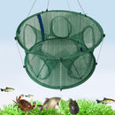Automatic Fishing Net Trap Cage Round Shape Open For Crab Crayfish Lobster F7X0