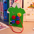 Kids Montessori Educational Toys Children Beads Lacing Board Wooden Toys Newly