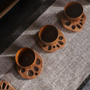 Decor Anti-scald Mat Coffee Mug Pad Tea Cup Mats Lotus Root Slice Wood Pads