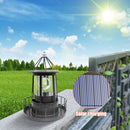 Lighthouse Solar LED Light 360 Degree Rotating Lamp Beacon Garden Yard Decor