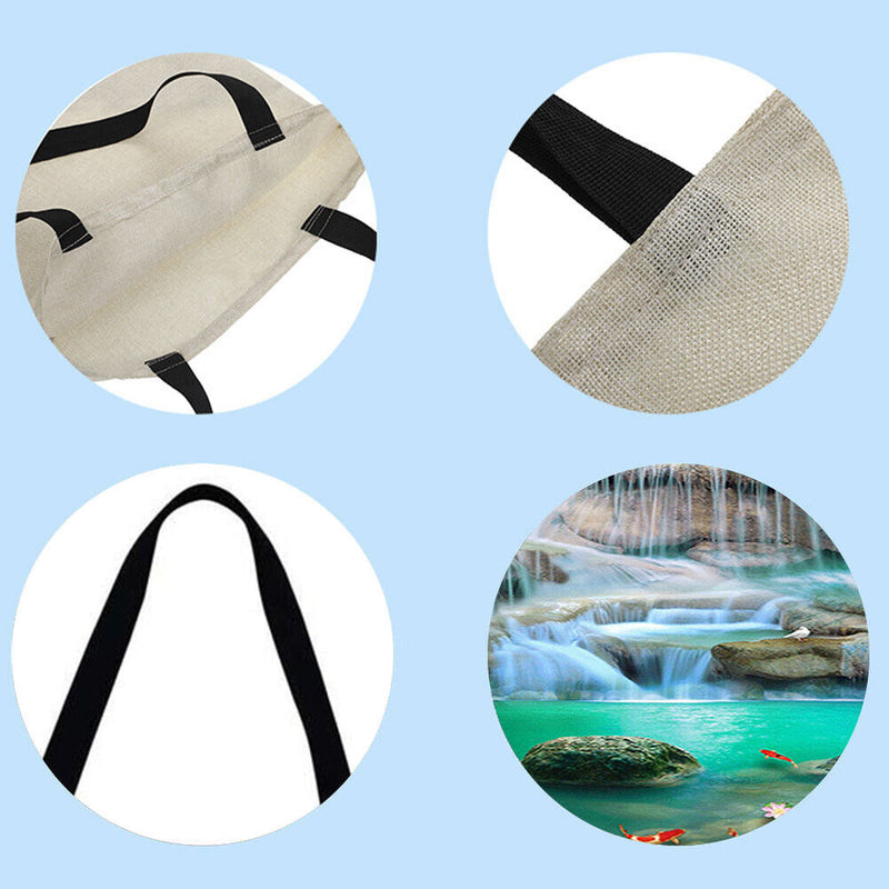The Dragon Good Flowing Water Scenery Printed Shoulder Bag, Shopping Bag,