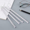 Plastic Straight Ruler Precision Double Sided Measuring Tool Best H5U5