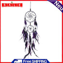 Purple Feather Bead Catcher Feathers Wall Hanging Dream House Car Decor Ornament
