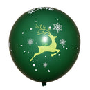 Kit Party Banner Decor Merry Christmas Latex Balloons Set Confetti Balloon