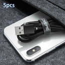 Floveme 5pcs Cable Organizer Belts Wire Management Winder for Earphone USB Cord