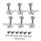 1/18 Locking Electric Guitar Left/Right Tuners Guitar String Tuning Pegs Kits