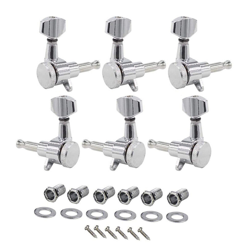 1/18 Locking Electric Guitar Left/Right Tuners Guitar String Tuning Pegs Kits