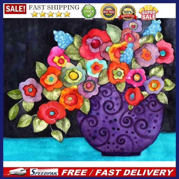 40x50cm Frameless Vase DIY Oil Paint By Numbers Picture Home Living Room De