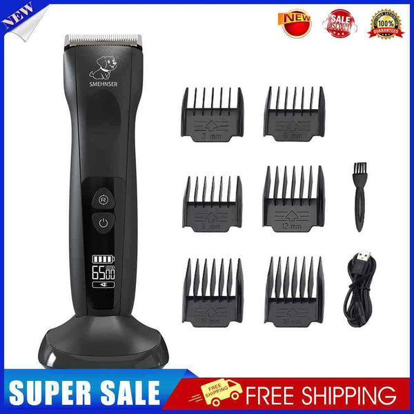 #A Electric Dog Cat Hair Clippers Rechargeable Pet Hair Shaver Haircut Supplies