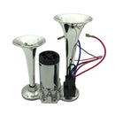Dual Trumpet Electric Horn Kit for Cars Trucks Trains Lorrys Boat Dual Trumpet