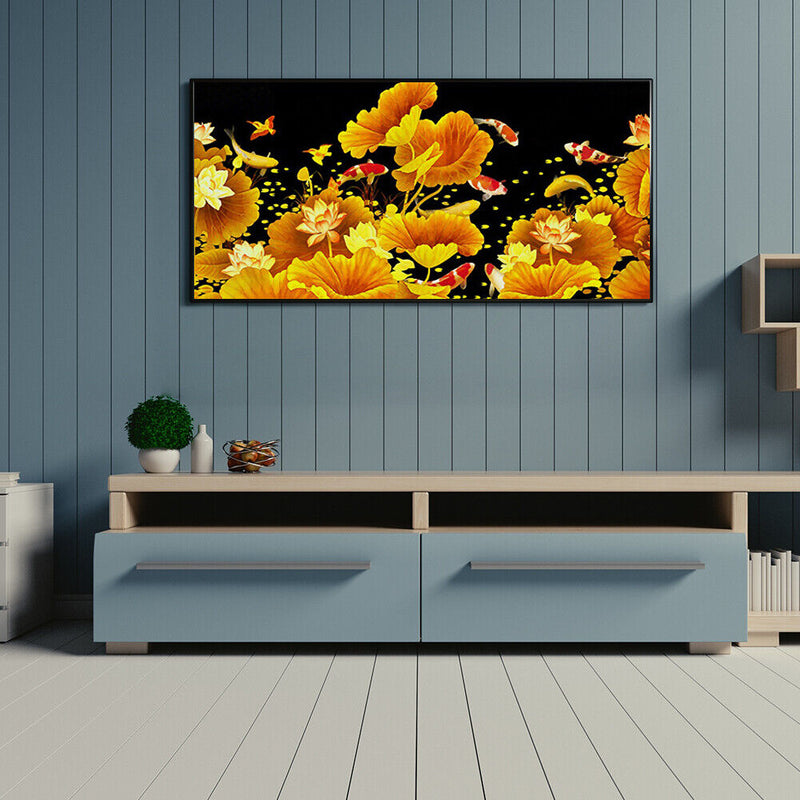 Nordic Modern Canvas Print Painting Royal Fish Living Bedroom Wall Art Picture