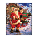 Full Cross Stitch Santa Claus 11CT Stamped DIY Christmas Decor (SZX1003)