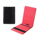 PU Crocodile Golf Leather Scorebook Golf Game Tracker Book with Pencil Hold