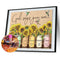 5D DIY Diamond Painting Sunflower Bottle Full Round Kit Rhinestones Home De