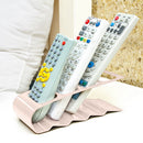 Practical Wrinkled 4 Section Home Appliance Remote Control Holder Beige Newly