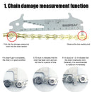 BIKERSAY Bicycle Chain Wear Indicator Checker Bike MTB Chains Gauge Ruler Newly