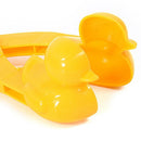 5pcs Cartoon Snowball Maker Clip Children Winter Outdoor Snow Mold (Yellow)