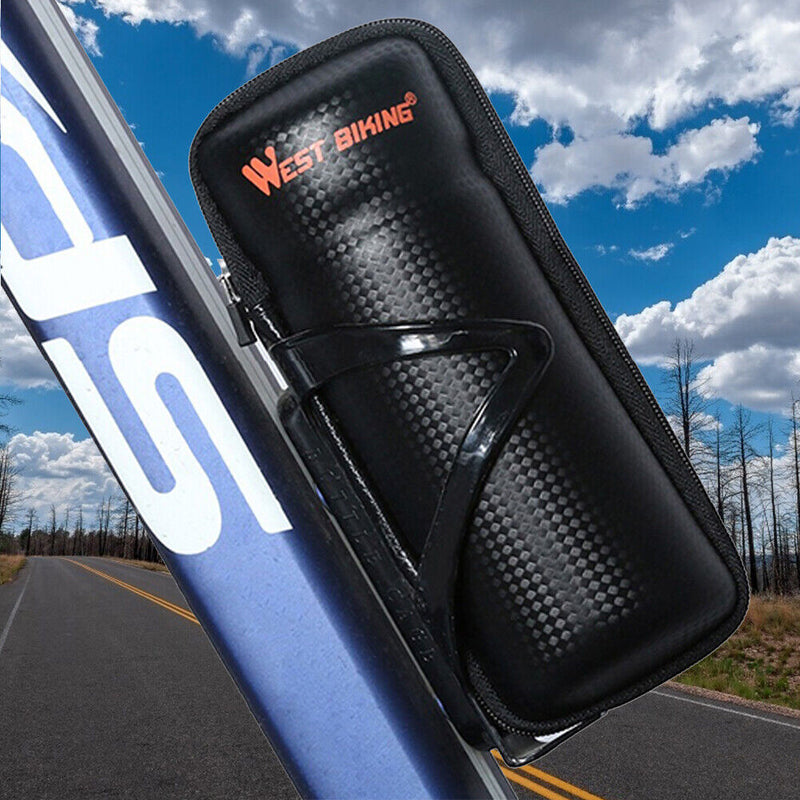 WEST BIKING Bike Bag Bottle Holder PVC Waterproof Repair Kit Organizer (A) Newly