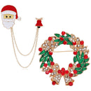 Badges Brooch Metal Pins Broches Christmas Broches Christmas Pin Metal Chain