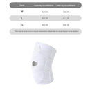 Knee Support Arthritis Injuries Basketball Compression Knee Brace (White L)