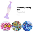 Flower Pot 5D Diamond Painting Point Drill Pen DIY Crafts (no Drill Purple)