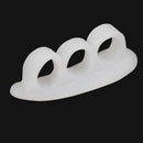 1 Pair Silicone Gel Bunion Protector Toe Separators Straightener (White) Newly