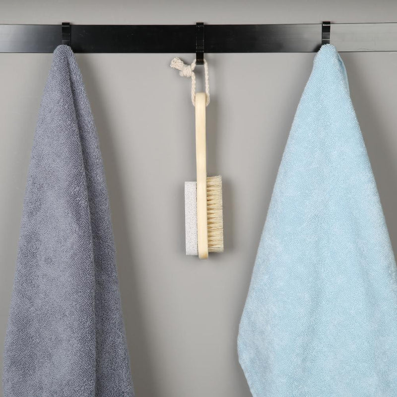 Wooden Pumice Stone Foot Massage Brush Feet Exfoliating Remover Scrubber Tool