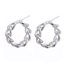 Party Jewelry Wedding Geometric Round Earrings Hoop Earrings Hollow Chain