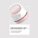 Desktop Vacuum Cleaner Hair Dust Collector for Computer Keyboard (Pink) Newly