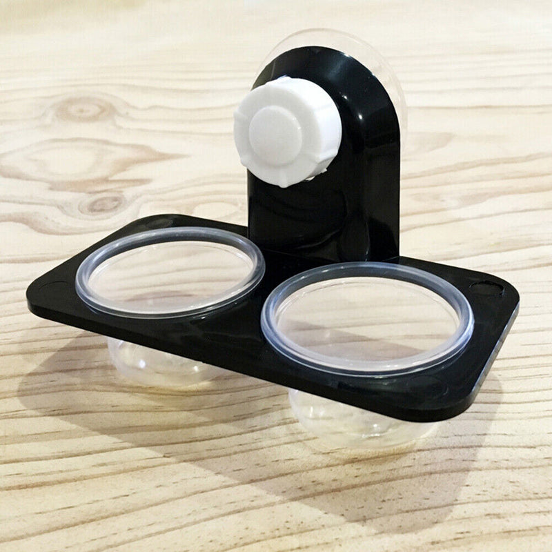 Reptile Dual Purpose Water Food Pot Gecko Bread Insect Feeding Bowl (B)