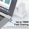 PD 100W Fast Charging 24Pin Magnetic Adapter Type C USB3.1 10Gbps Data Converter