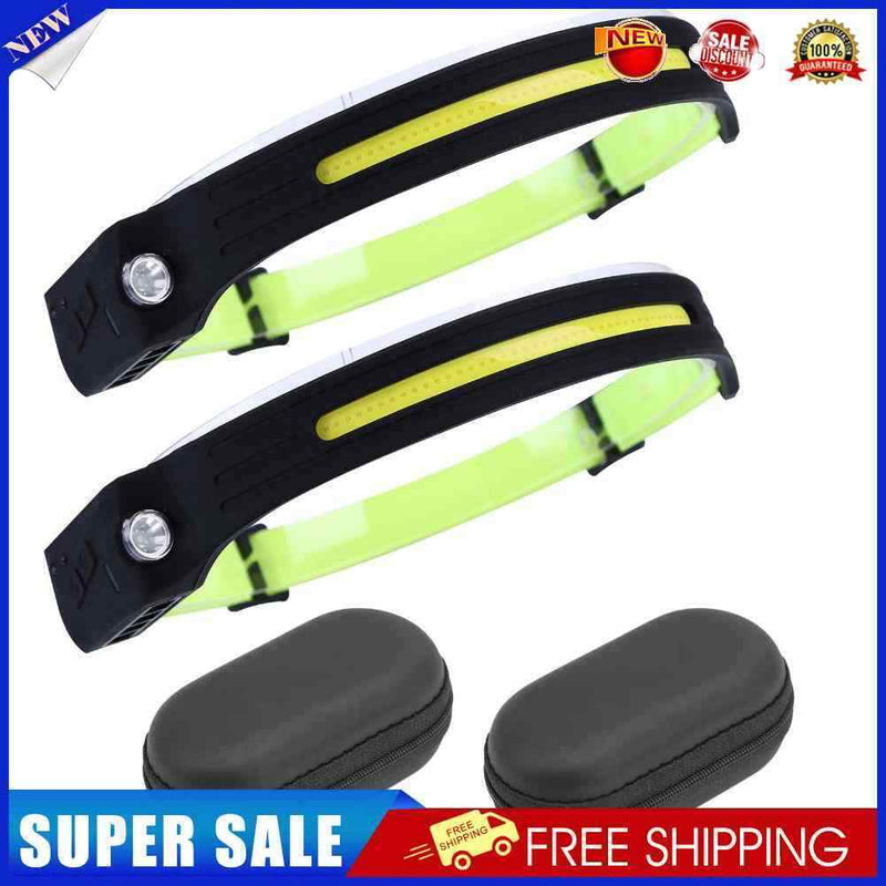 LED Headlamp 350 Lumens 4 Modes Waterproof Headlight Flashlight (2pcs)