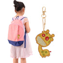 4pcs DIY Diamond Giraffe Keychain Full Special Shaped Drill Painting Kit Newly