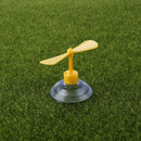 Motorcycle Bike Helmet Fan Decoration Cute Suction Cup Propeller (Yellow) Newly