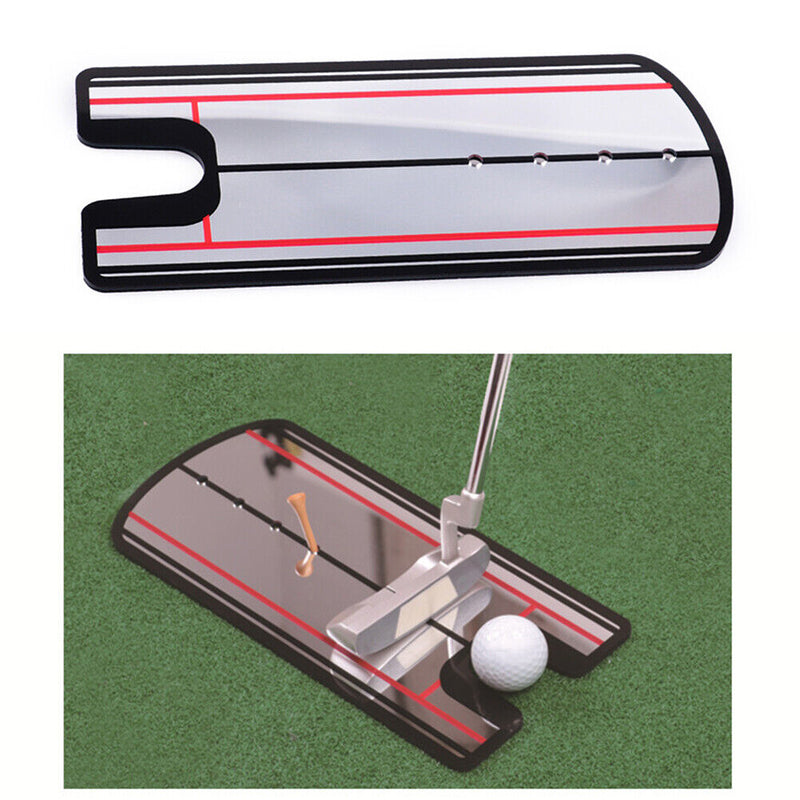 Golf Putting Practice Mirror Training Golf Eye Line Putter Swing Trainer