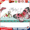 14CT Stamped Cotton Thread Picture Butterfly Cross Stitch Needlework (D740)