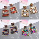 Fairy Square Pendants Earrings Jewelry Accessories Alloy Pendant Luxury Jewelry