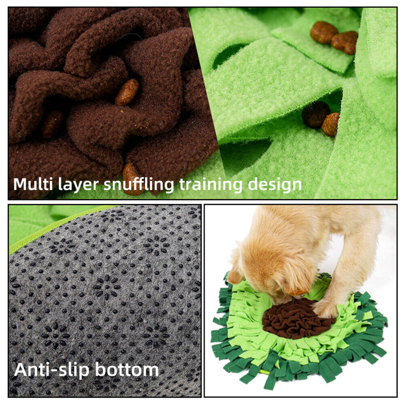 Pet Dog Mat Nose Domestic Training Sniffing Slow Feeding Bowl Food Dispenser