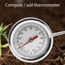 Lawn Plant Pot Compost Soil Temperature Tester Sample Stainless Steel Thermometer